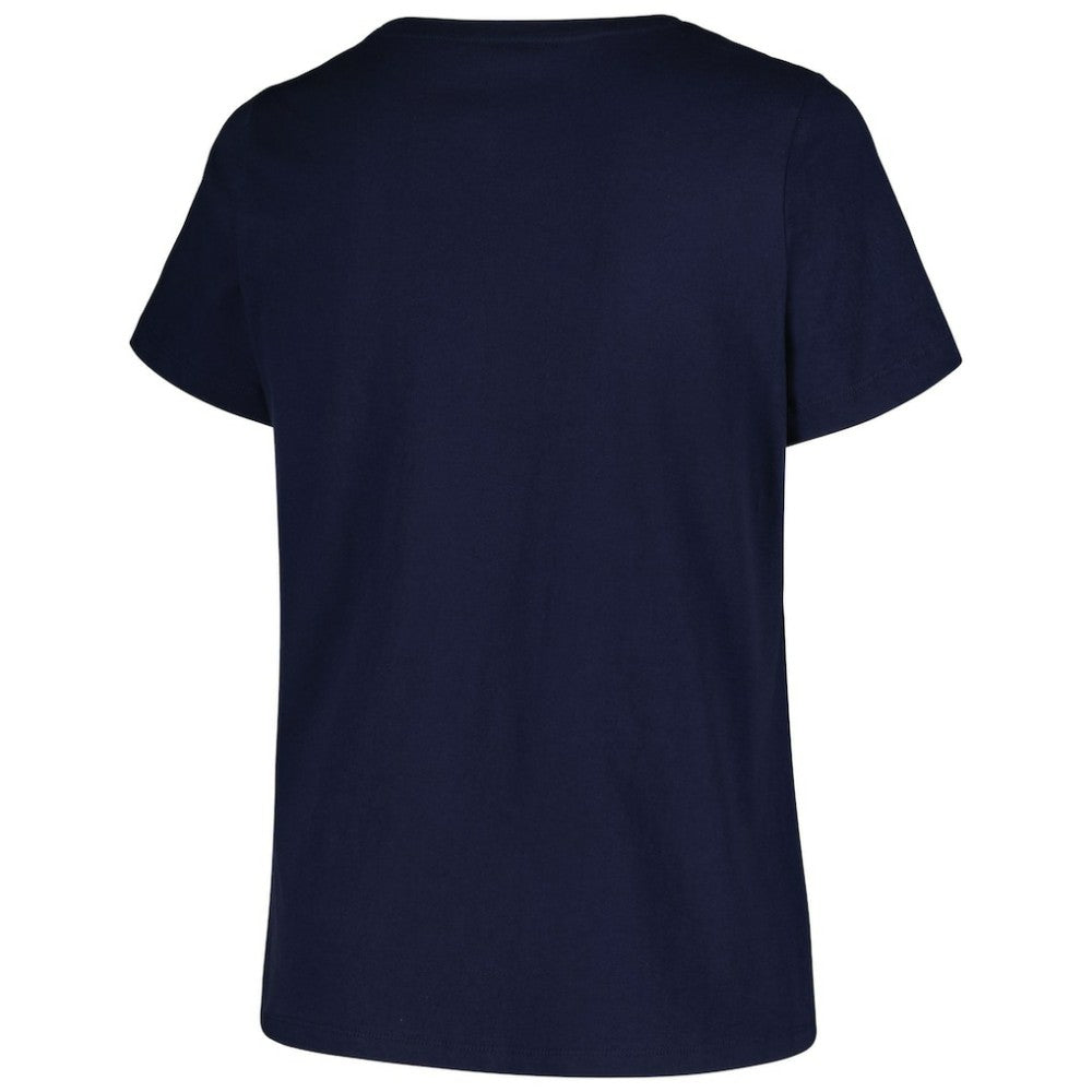 Tampa Bay Rays Profile Women's Plus Size Arch Logo T-Shirt Navy