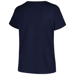 Tampa Bay Rays Profile Women's Plus Size Arch Logo T-Shirt Navy