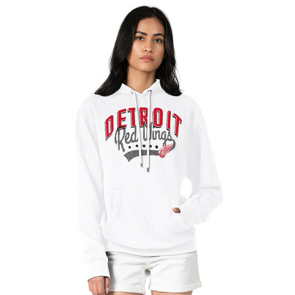 Detroit Red Wings G-III 4Her by Carl Banks Women's Filigree Logo Pullover Hoodie – White