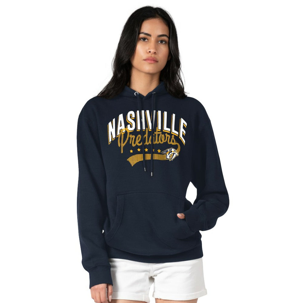 Nashville Predators G-III 4Her by Carl Banks Women's Filigree Logo Pullover Hoodie – Navy