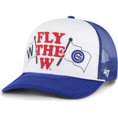 Chicago Cubs Retro Region Foam Trucker Adjustable Hat Royal | 47 brand