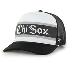 Chicago White Sox Retro Region Foam Trucker Adjustable Hat Black | 47 brand
