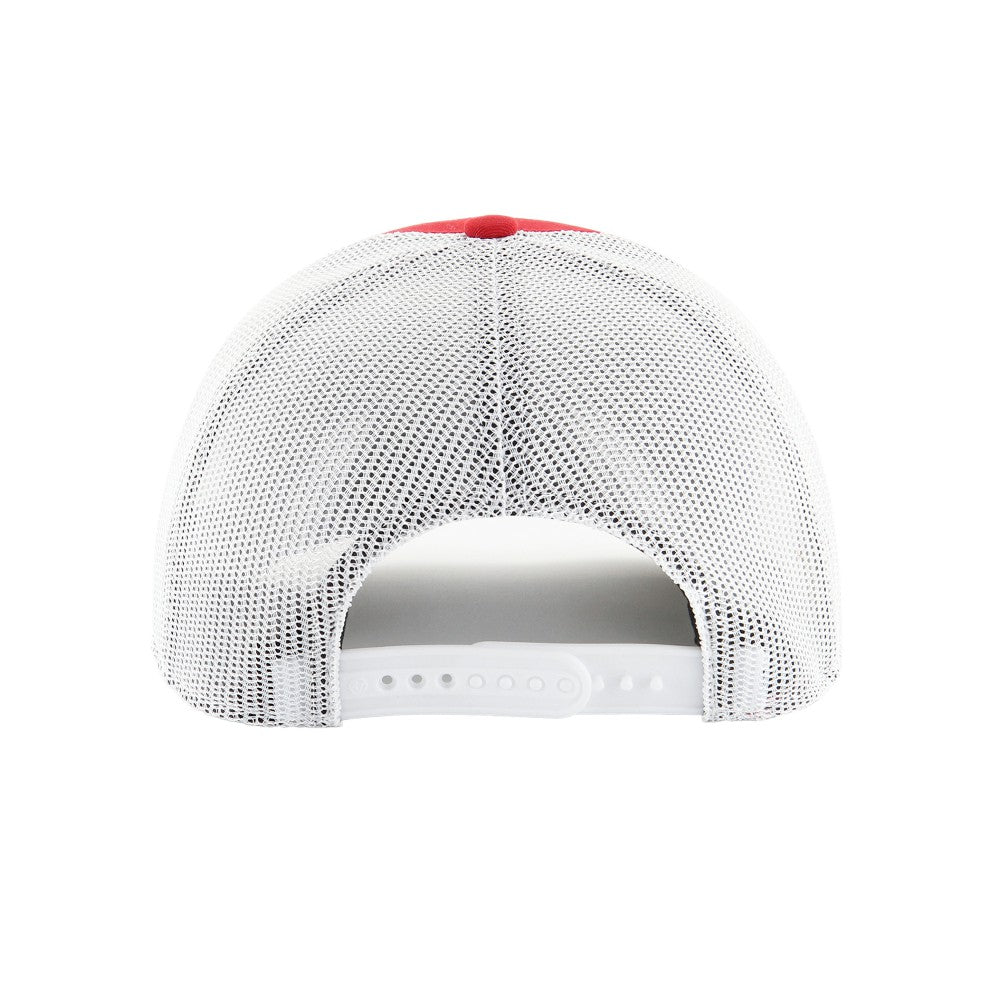 Los Angeles Angels Retro Region Patch Trucker Adjustable Hat Red | 47 brand