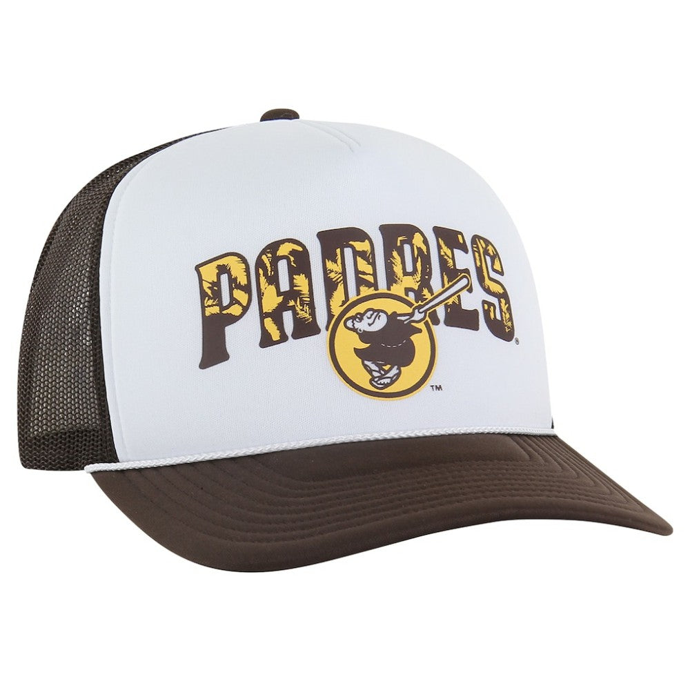 San Diego Padres Retro Region Foam Trucker Adjustable Hat Brown | 47 brand