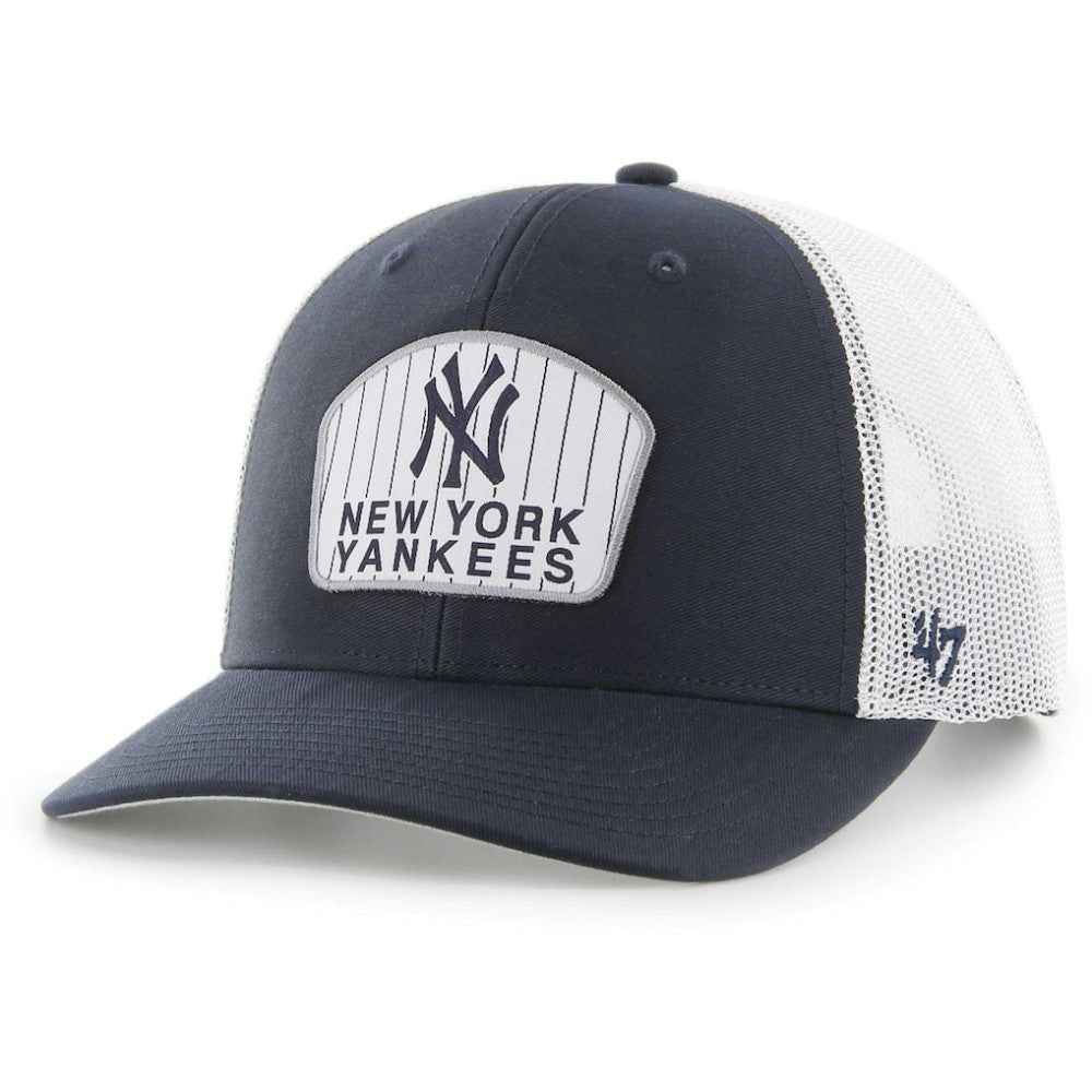 New York Yankees Retro Region Patch Trucker Adjustable Hat Navy | 47 brand
