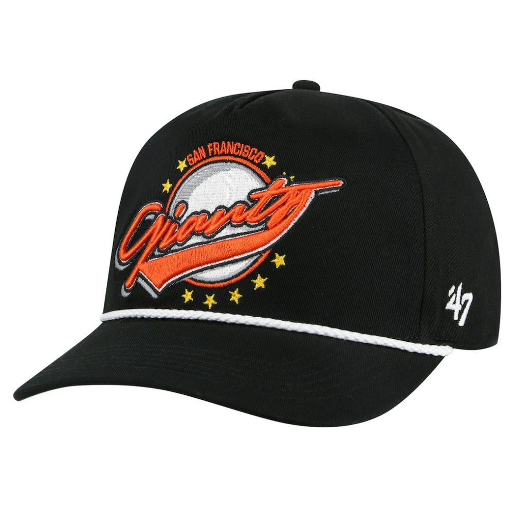 San Francisco Giants Wax Pack Collection Premier Hitch Adjustable Hat Black | 47 brand