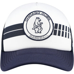 Chicago Cubs Cooperstown Collection Wax Pack Express Trucker Adjustable Hat White/Navy | 47 brand