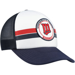 Minnesota Twins Cooperstown Collection Wax Pack Express Trucker Adjustable Hat White/Navy | 47 brand