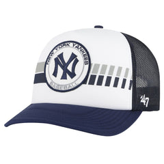 New York Yankees Cooperstown Collection Wax Pack Express Trucker Adjustable Hat White/Navy | 47 brand