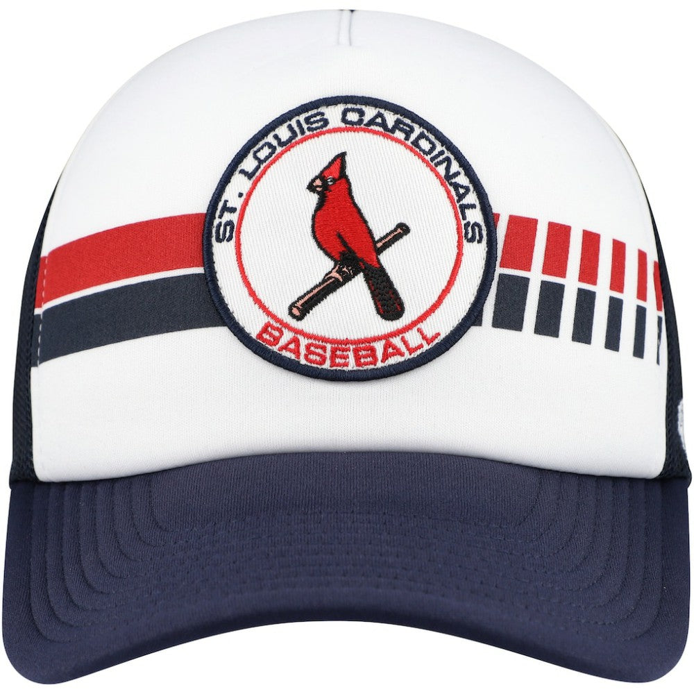 St. Louis Cardinals Cooperstown Collection Wax Pack Express Trucker Adjustable Hat White/Navy | 47 brand