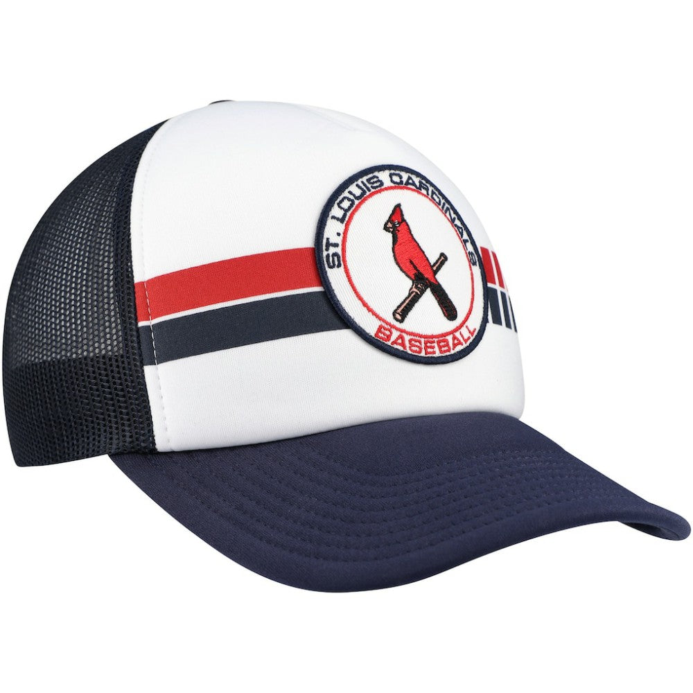St. Louis Cardinals Cooperstown Collection Wax Pack Express Trucker Adjustable Hat White/Navy | 47 brand