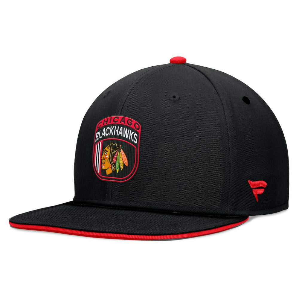 Chicago Blackhawks Fanatics 2024 NHL Draft Snapback Hat Black