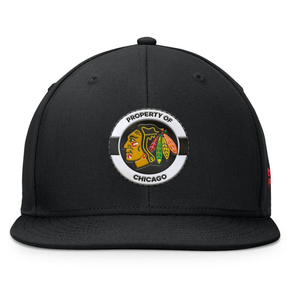 Chicago Blackhawks Fanatics Authentic Pro Training Camp Snapback Hat Black
