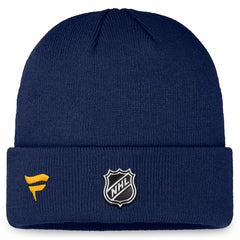 St. Louis Blues Fanatics Authentic Pro Training Camp Cuffed Knit Hat Navy
