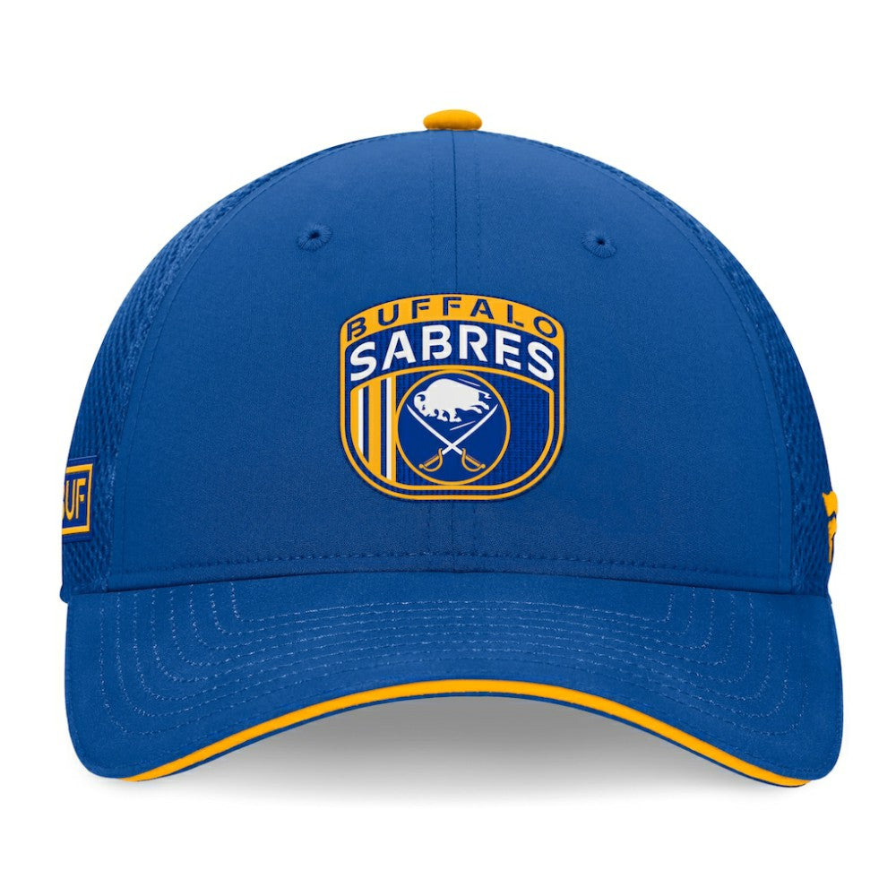 Buffalo Sabres Fanatics 2024 NHL Draft On Stage Trucker Adjustable Hat Royal
