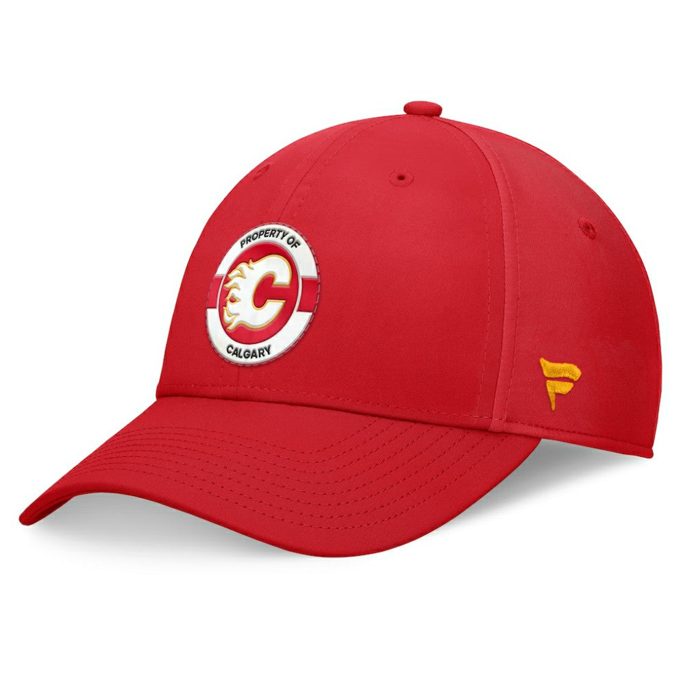 Calgary Flames Fanatics Authentic Pro Training Camp Flex Hat Red