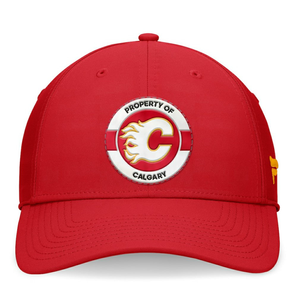 Calgary Flames Fanatics Authentic Pro Training Camp Flex Hat Red
