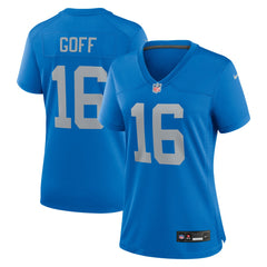 Jared Goff Detroit Lions Women's Alternate Game Jersey - Blue