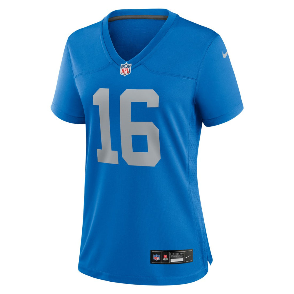 Jared Goff Detroit Lions Women's Alternate Game Jersey - Blue
