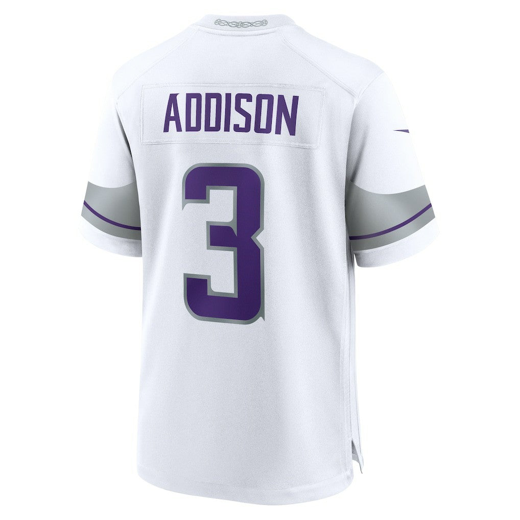 Jordan Addison Minnesota Vikings Alternate Game Player Jersey - White