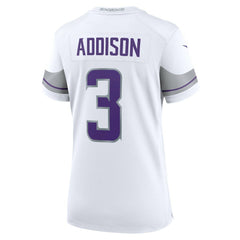 Jordan Addison Minnesota Vikings Women's Alternate Game Player Jersey - White