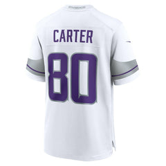 Cris Carter Minnesota Vikings Alternate Retired Player Game Jersey - White