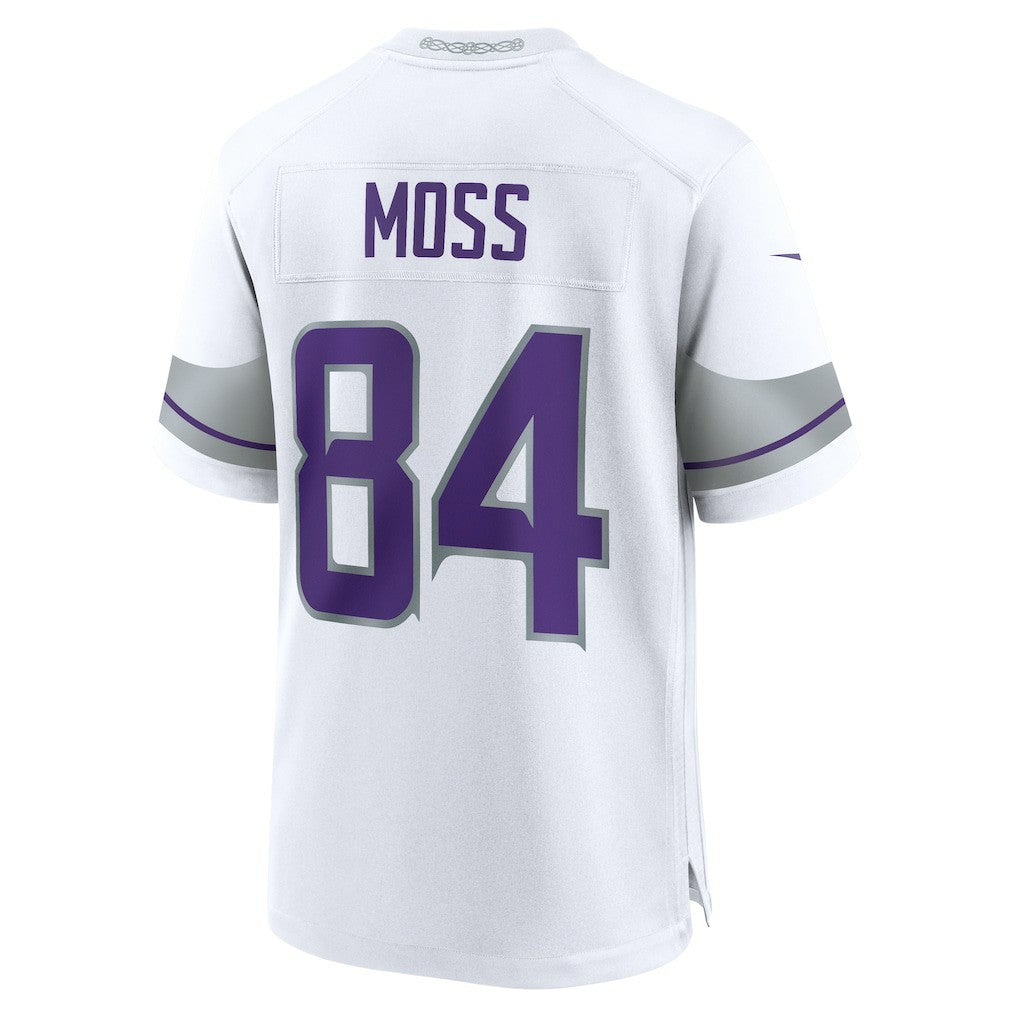 Randy Moss Minnesota Vikings Alternate Retired Player Game Jersey - White