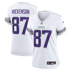 T.J. Hockenson Minnesota Vikings Women's Alternate Game Player Jersey - White