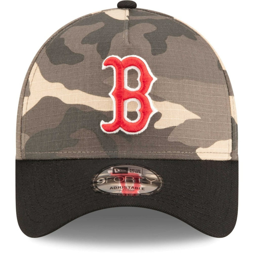 Boston Red Sox Camo Crown A-Frame 9FORTY Adjustable Hat | New Era