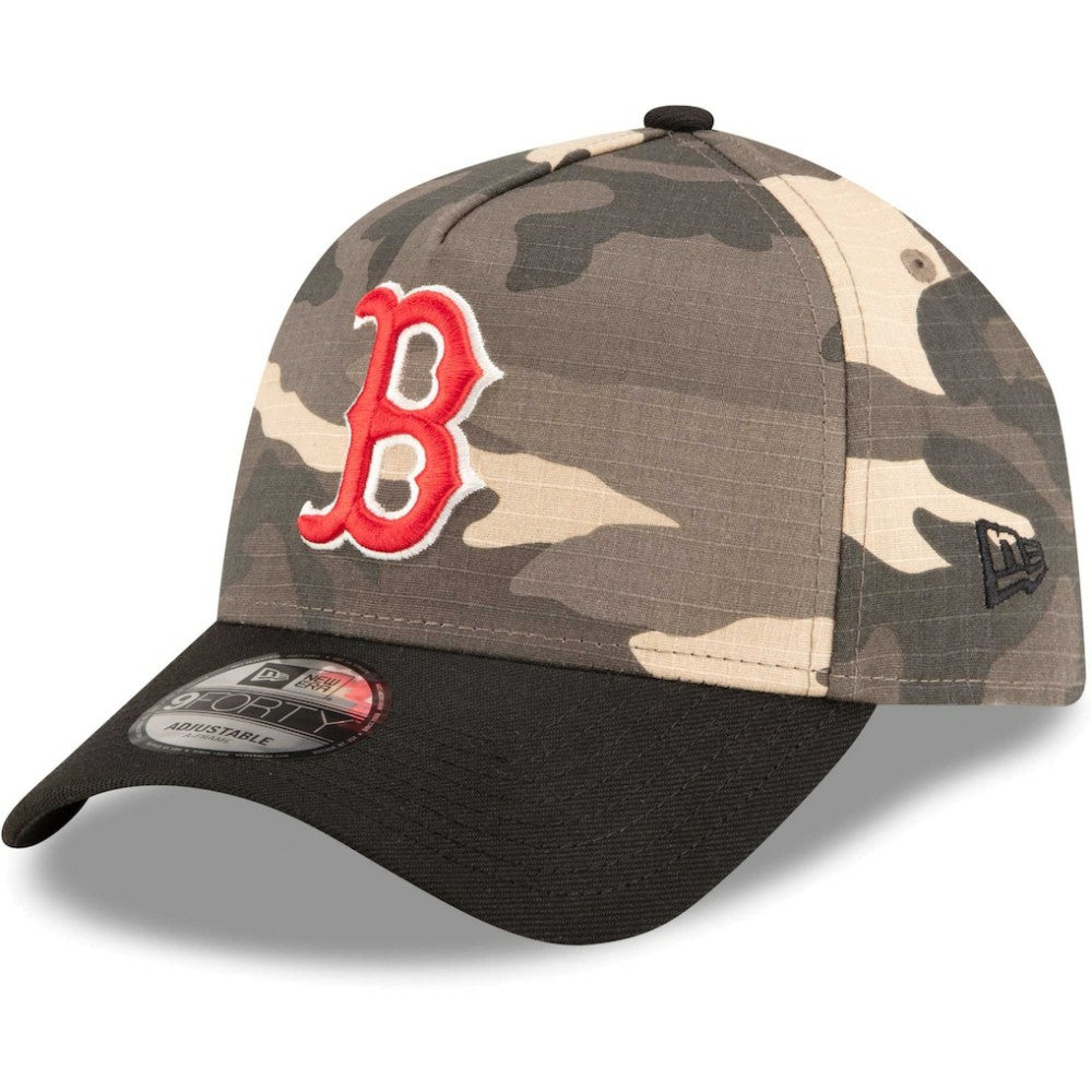 Boston Red Sox Camo Crown A-Frame 9FORTY Adjustable Hat | New Era