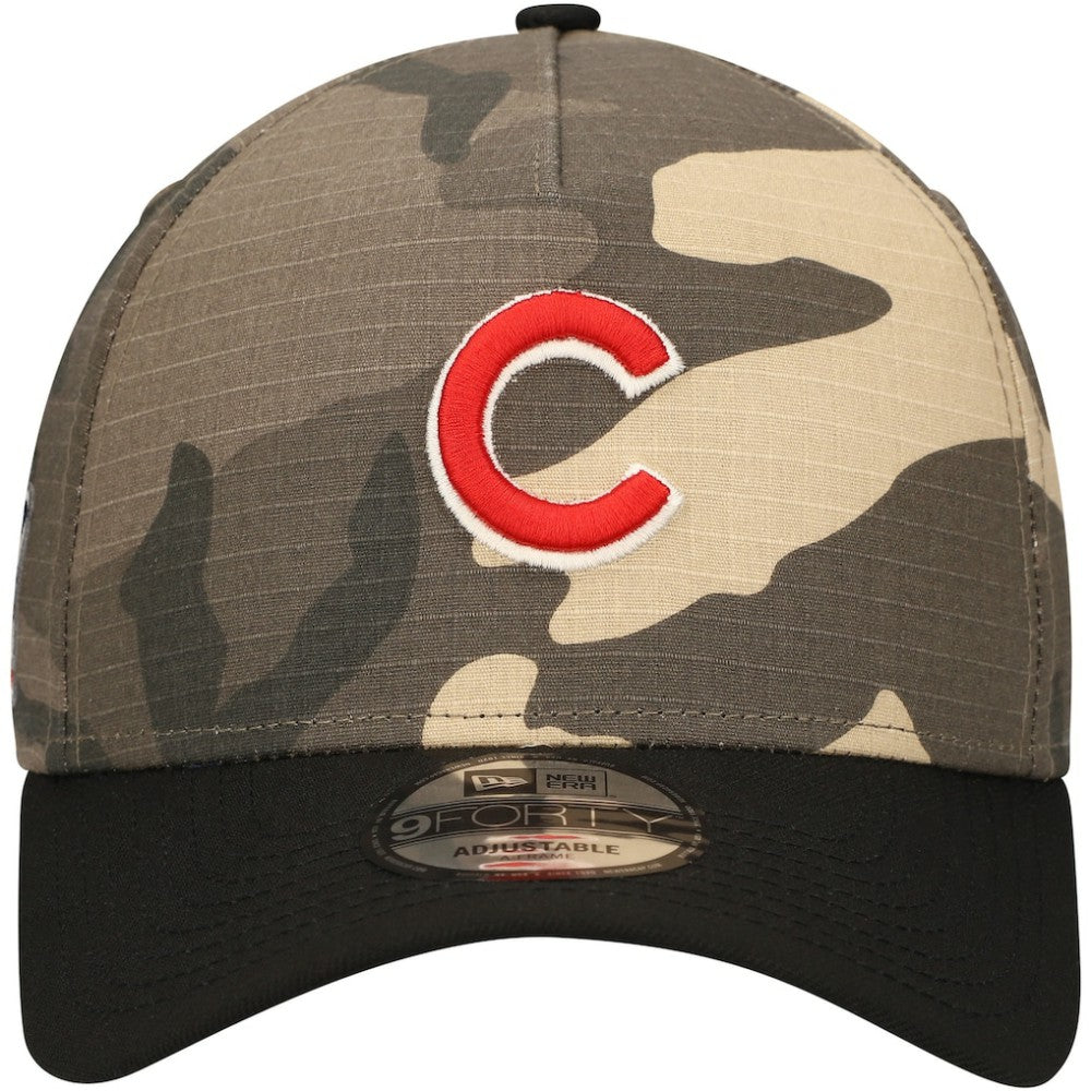 Chicago Cubs Camo Crown A-Frame 9FORTY Adjustable Hat | New Era