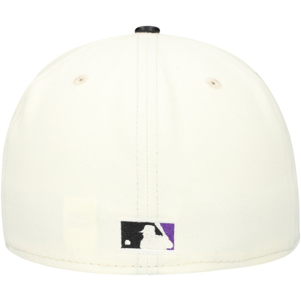 Tampa Bay Rays Game Night Leather Visor 59FIFTY Fitted Hat Cream | New Era