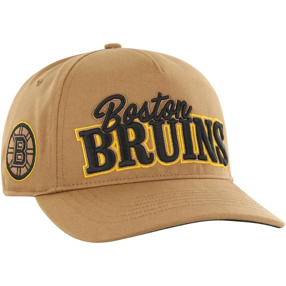 Boston Bruins '47 Barnes Hitch Adjustable Hat Tan