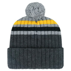 Pittsburgh Penguins '47 Stack Patch Cuffed Knit Hat with Pom Gray