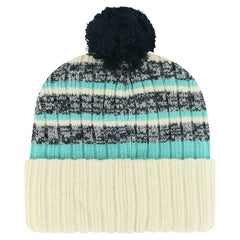 Seattle Kraken '47 Tavern Cuffed Knit Hat with Pom Cream