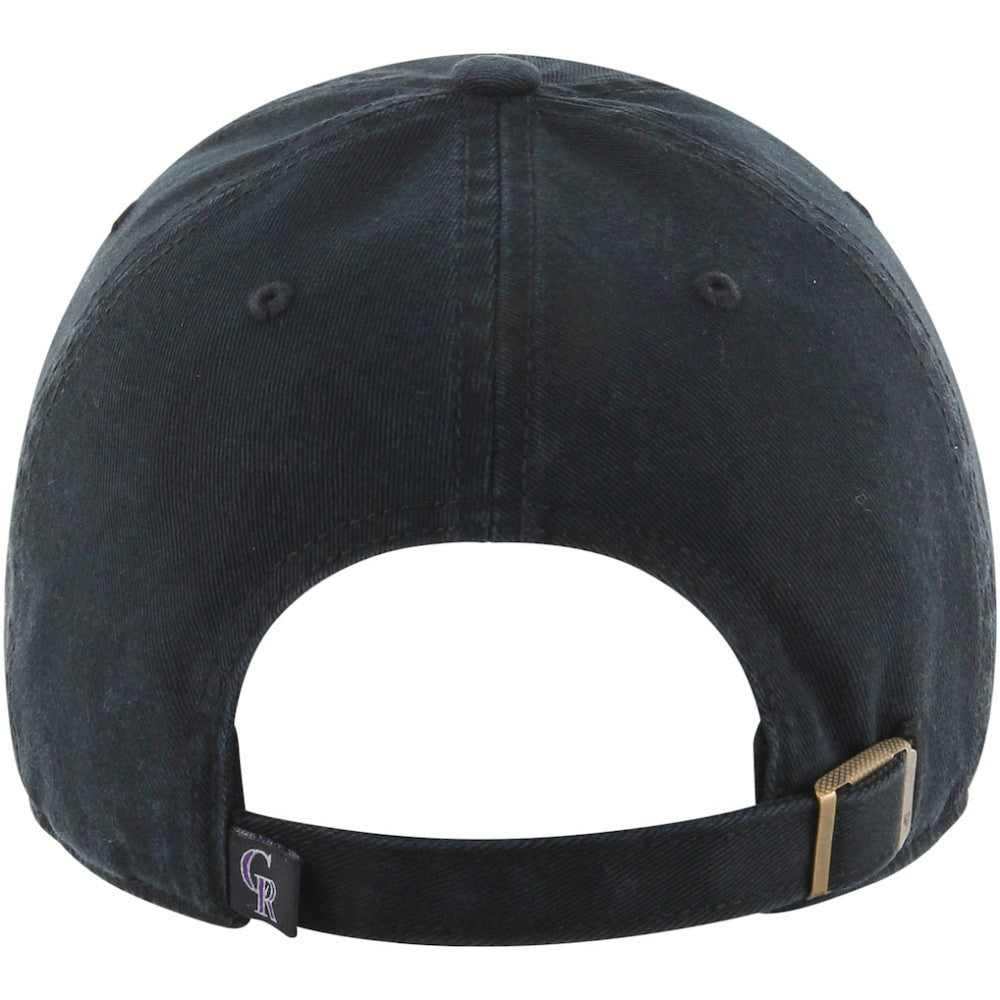 Colorado Rockies Youth Clean Up Adjustable Hat Black | 47 brand