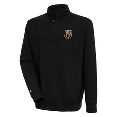Vegas Golden Knights Antigua Victory Quarter-Zip Pullover Top Black