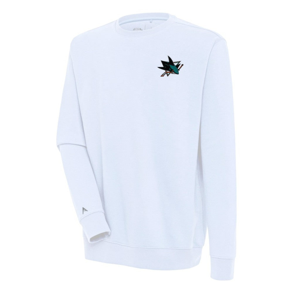 San Jose Sharks Antigua Victory Pullover Sweatshirt White