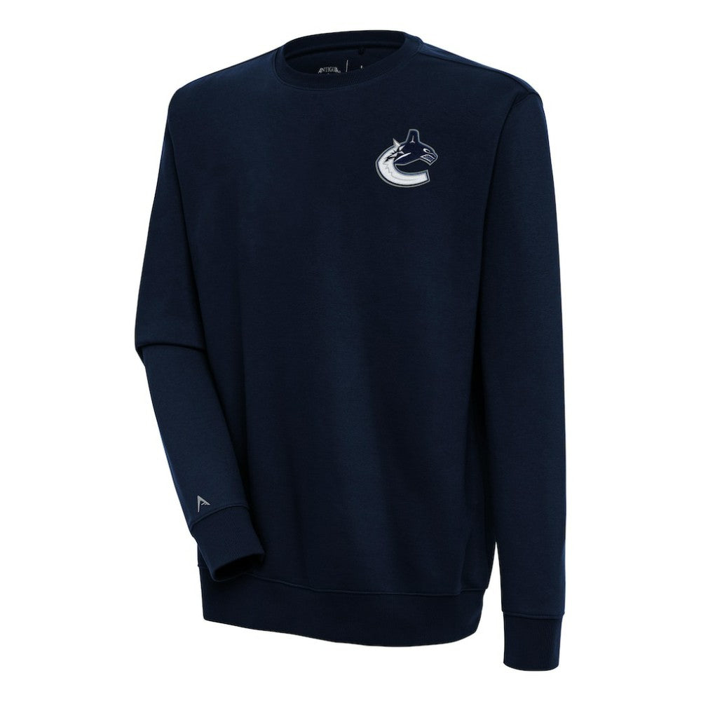 Vancouver Canucks Antigua Victory Pullover Sweatshirt Navy