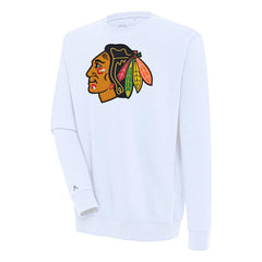 Chicago Blackhawks Antigua Victory Pullover Sweatshirt White