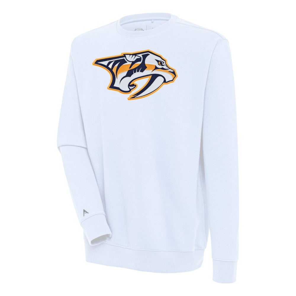 Nashville Predators Antigua Victory Pullover Sweatshirt White