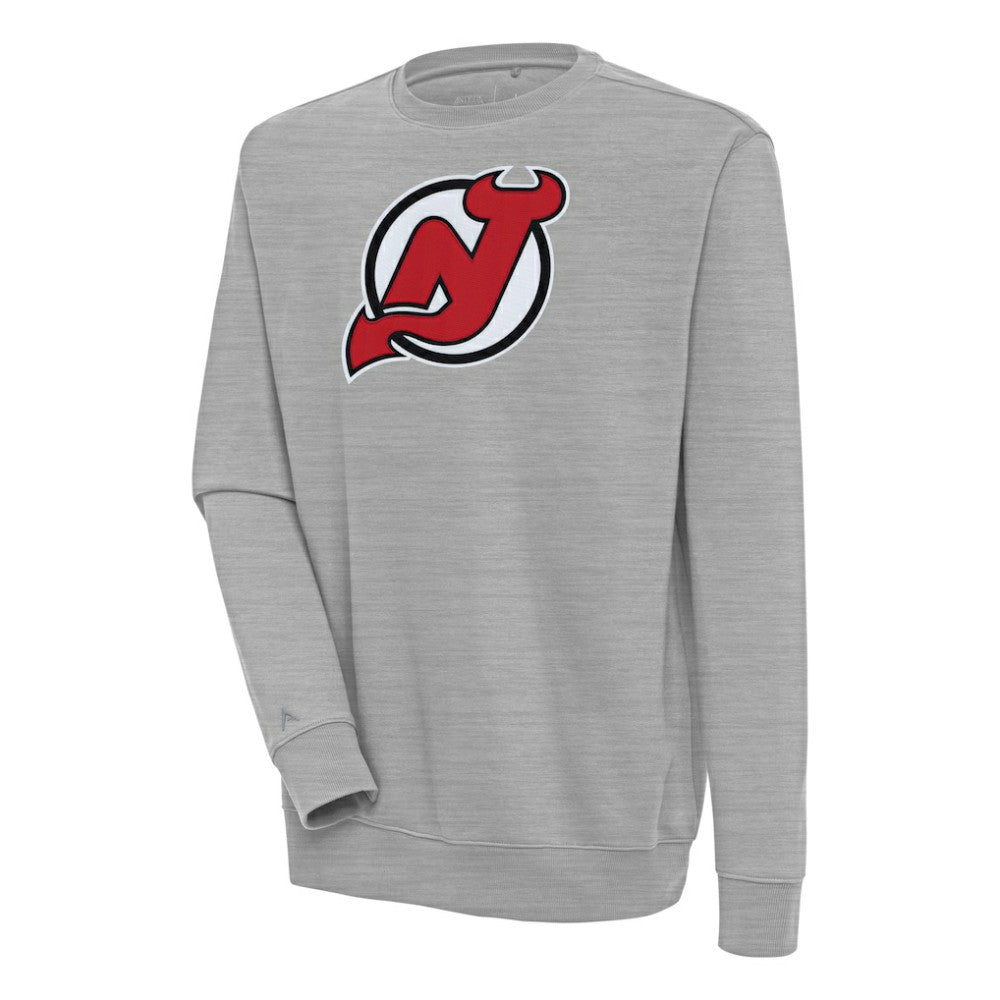 New Jersey Devils Antigua Victory Pullover Sweatshirt Heather Gray