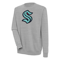 Seattle Kraken Antigua Victory Pullover Sweatshirt Heather Gray