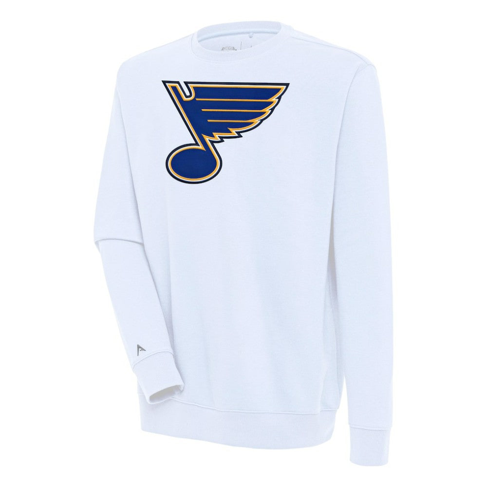 St. Louis Blues Antigua Victory Pullover Sweatshirt White