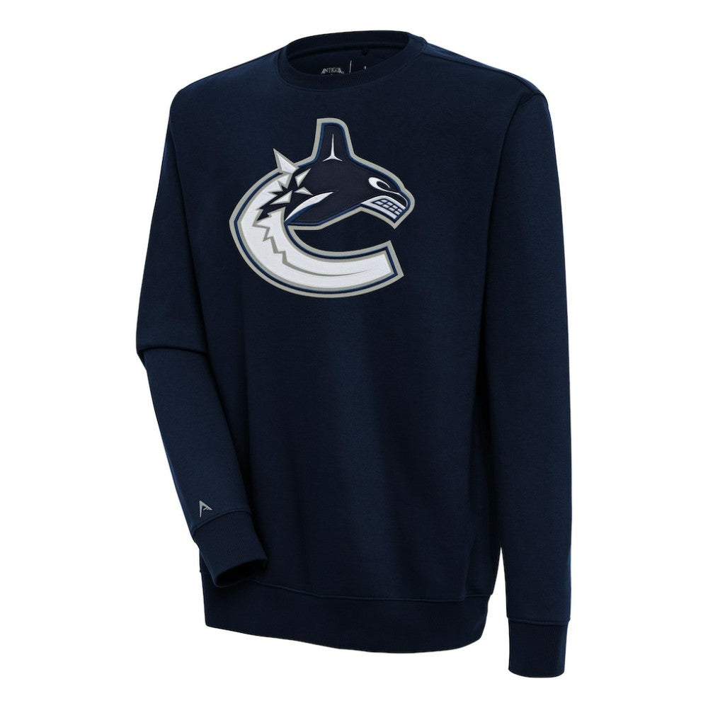 Vancouver Canucks Antigua Victory Pullover Sweatshirt Navy