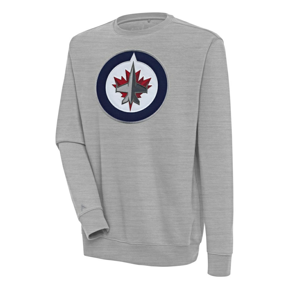 Winnipeg Jets Antigua Victory Pullover Sweatshirt Heather Gray