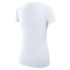 Milwaukee Brewers G-III 4Her by Carl Banks Women's Super-Slim Fit Lightweight Dot Print V-Neck T-Shirt White