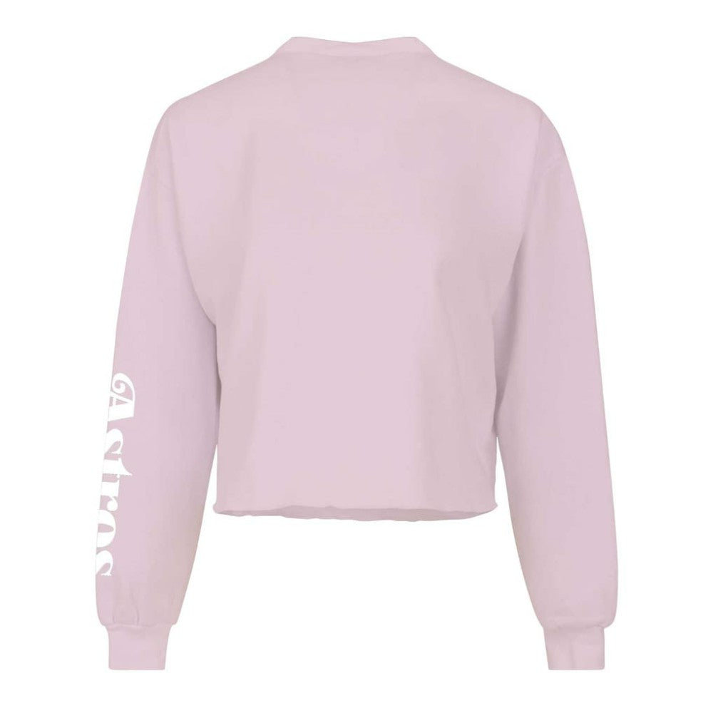 Houston Astros Women's Cropped Slouchy Long Sleeve T-Shirt Pink