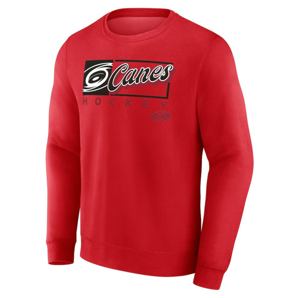 Carolina Hurricanes Fanatics Focus Fleece Pullover Sweatshirt Red