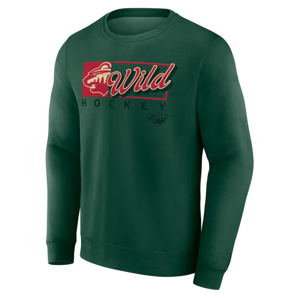 Minnesota Wild Fanatics Focus Fleece Pullover Sweatshirt Green